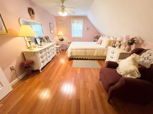 Bedroom, Interior, Wood Texture Flooring