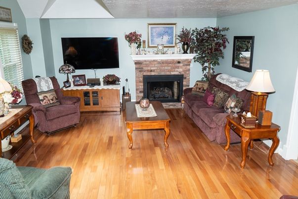 Fireplace, Interior, Living room, Wood Texture Flooring