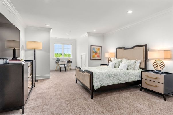 Bedroom, Interior, Recessed Lighting