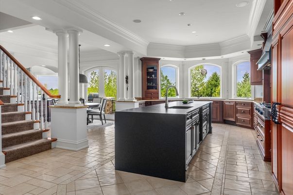 Dining room, Interior, Kitchen, Recessed Lighting
