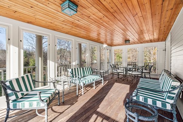 Dining room, Interior, Sun Room, Wooden Ceilings, Wood Texture Flooring