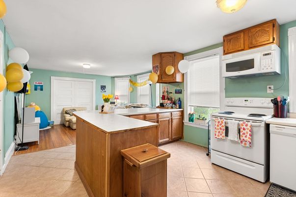 Interior, Kitchen, Wood Texture Flooring
