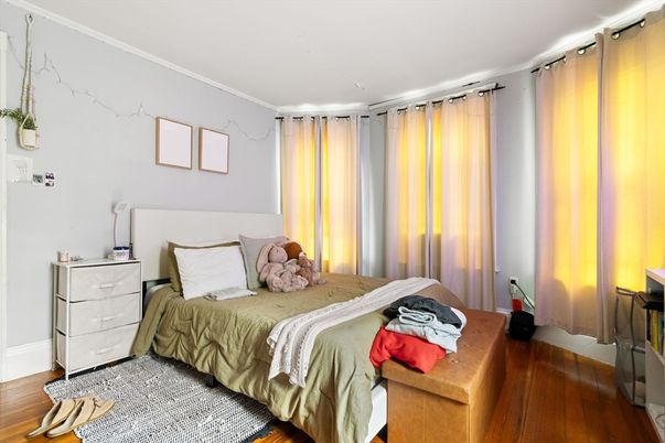 Bedroom, Interior, Wood Texture Flooring