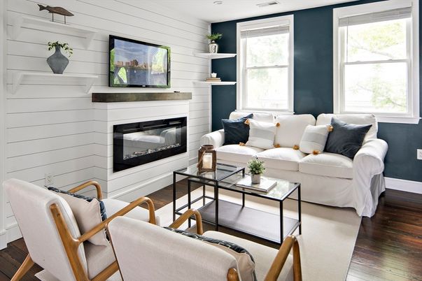 Fireplace, Interior, Living room, Wood Texture Flooring