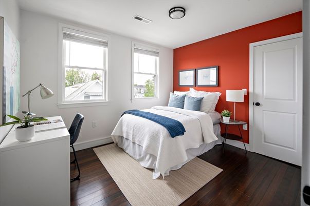Bedroom, Home Office, Interior, Wood Texture Flooring
