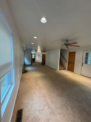 Empty room, Interior, Recessed Lighting