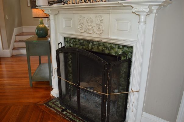 Fireplace, Interior, Wood Texture Flooring