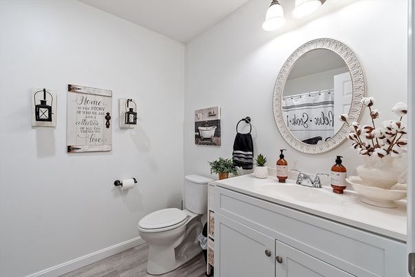 Bathroom, Interior, Wood Texture Flooring