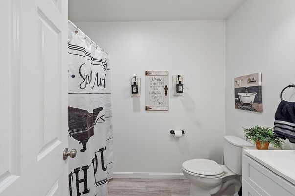 Bathroom, Interior, Wood Texture Flooring