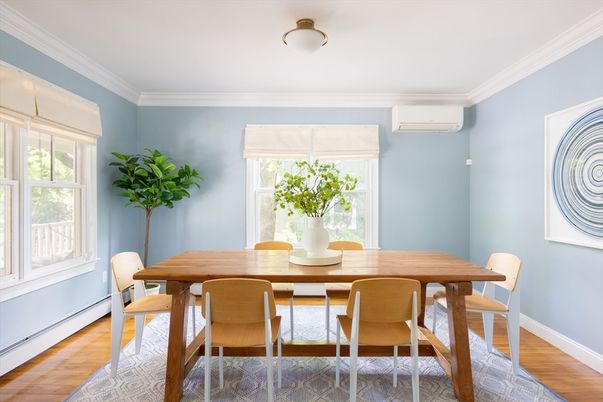 Dining room, Interior, Wood Texture Flooring
