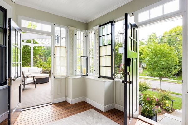 Interior, Sun Room, Wood Texture Flooring