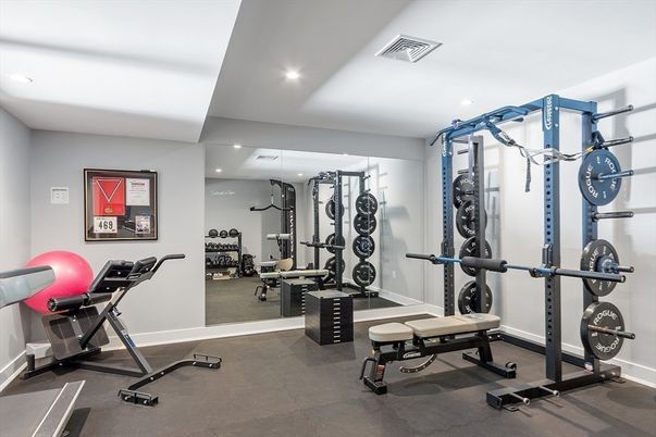 Fitness Equipment, Interior, Recessed Lighting