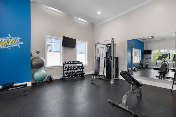 Fitness Equipment, Interior, Recessed Lighting