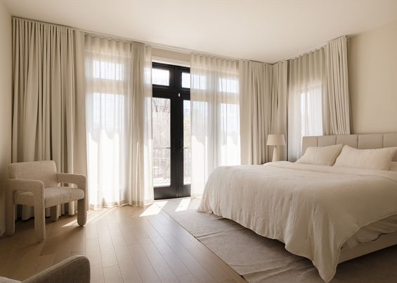 Bedroom, Interior, Wood Texture Flooring