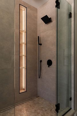 Bathroom, Glass Shower, Interior