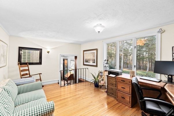 Home Office, Interior, Wood Texture Flooring