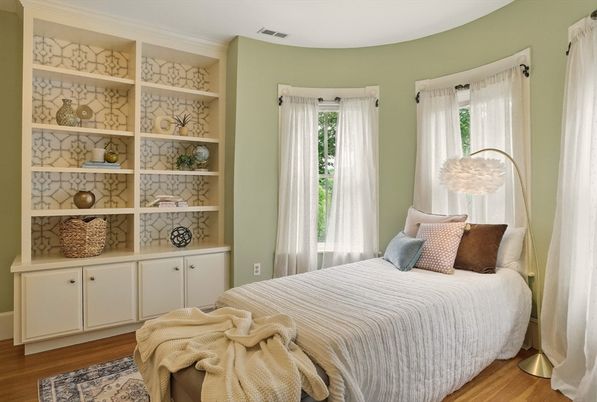Bedroom, Interior, Wood Texture Flooring