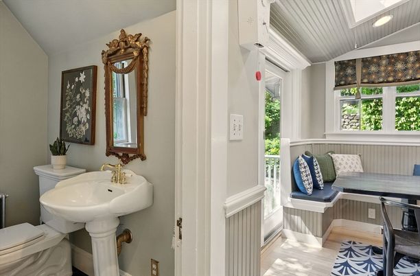Bathroom, Interior, Wood Texture Flooring