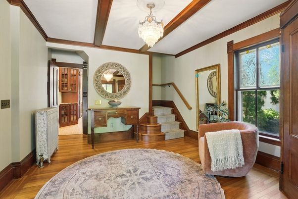 Chandelier, Interior, Wood Texture Flooring