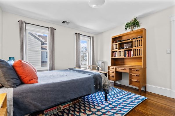 Bedroom, Home Office, Interior, Wood Texture Flooring