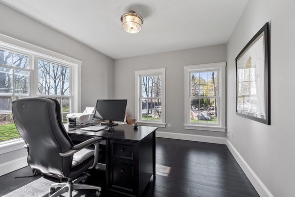 Home Office, Interior, Wood Texture Flooring