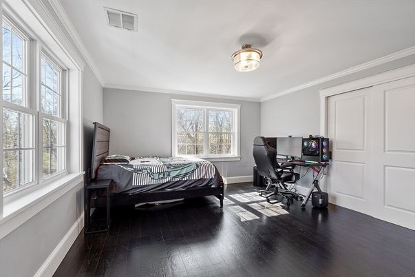 Bedroom, Home Office, Interior, Wood Texture Flooring