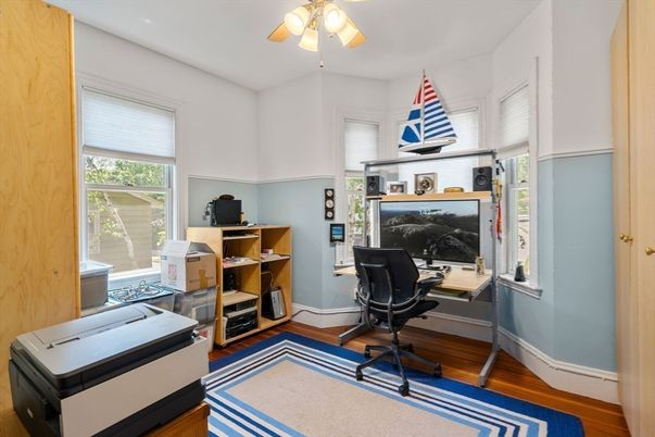 Home Office, Interior, Wood Texture Flooring