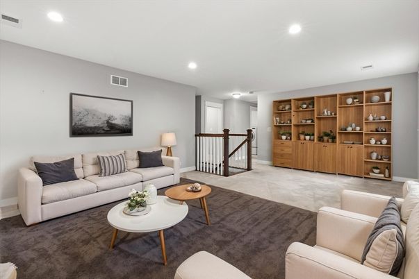 Interior, Living room, Recessed Lighting