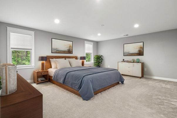 Bedroom, Interior, Recessed Lighting