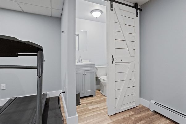 Bathroom, Interior, Wood Texture Flooring