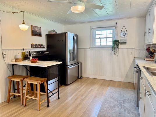 Interior, Kitchen, Wood Texture Flooring