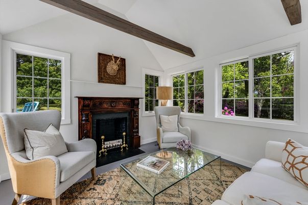 Fireplace, Interior, Living room, Wooden Beams