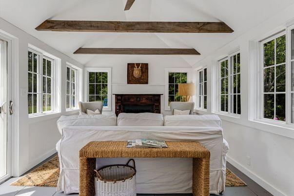 Bedroom, Fireplace, Interior, Wooden Beams