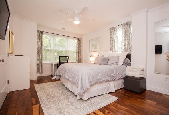Bedroom, Interior, Wood Texture Flooring