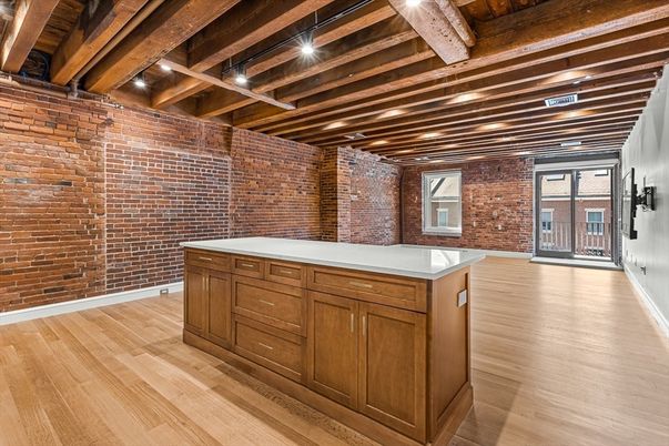 Empty room, Interior, Stone Walls, Wooden Beams, Wooden Ceilings, Wood Texture Flooring