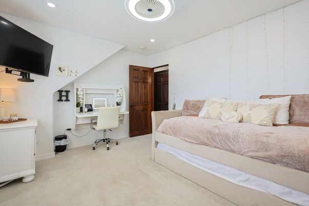 Bedroom, Home Office, Interior, Recessed Lighting