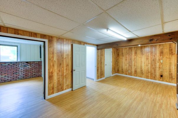 Empty room, Interior, Wood Texture Flooring, Wooden Walls