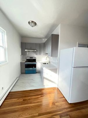 Interior, Kitchen, Marble, Stainless Steel Appliances, Wood Texture Flooring