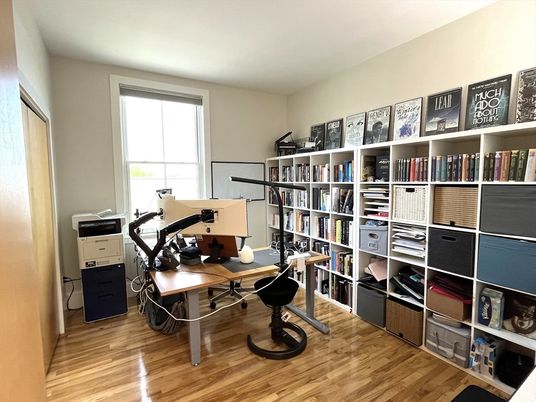 Home Office, Interior, Wood Texture Flooring