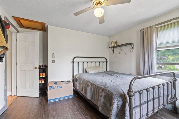Bedroom, Interior, Wood Texture Flooring