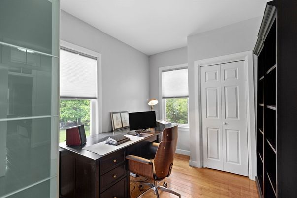 Home Office, Interior, Wood Texture Flooring