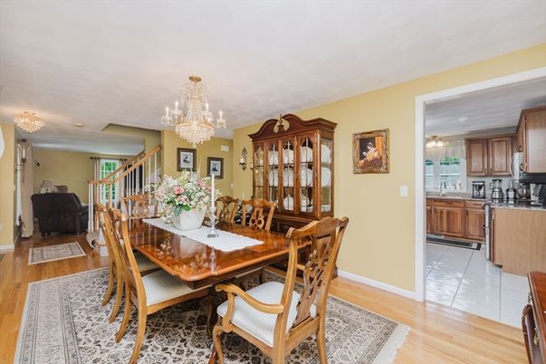 Chandelier, Dining room, Interior, Kitchen, Wood Texture Flooring
