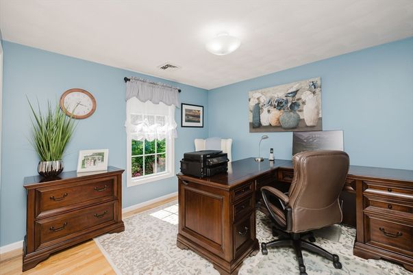 Home Office, Interior, Wood Texture Flooring