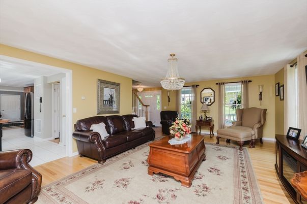 Chandelier, Interior, Living room, Wood Texture Flooring