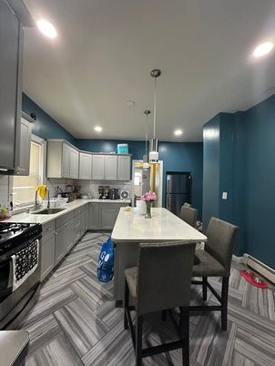 Dining room, Interior, Kitchen, Pendant Lights, Recessed Lighting