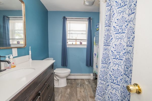 Bathroom, Interior, Wood Texture Flooring