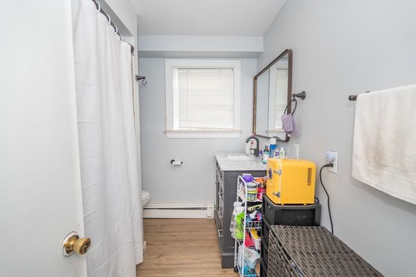 Bathroom, Interior, Wood Texture Flooring