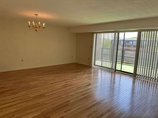 Chandelier, Empty room, Interior, Wood Texture Flooring