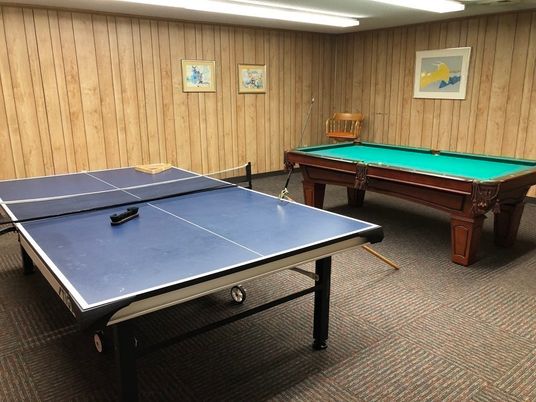 Billiard Table, Game Room, Interior, Wooden Walls