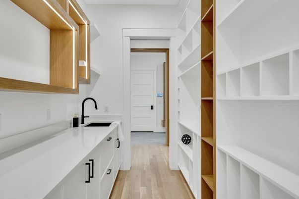 Interior, Kitchen, Wood Texture Flooring
